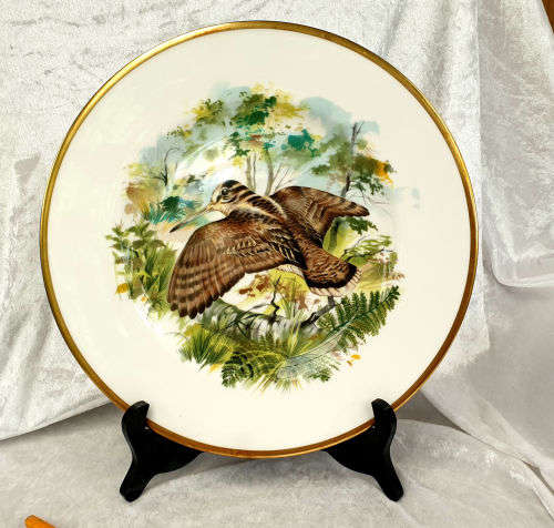 Collectable Royal Chelsea Bone China Birds of the Countryside Decorative Plate "THE WOODCOCK"  276mm