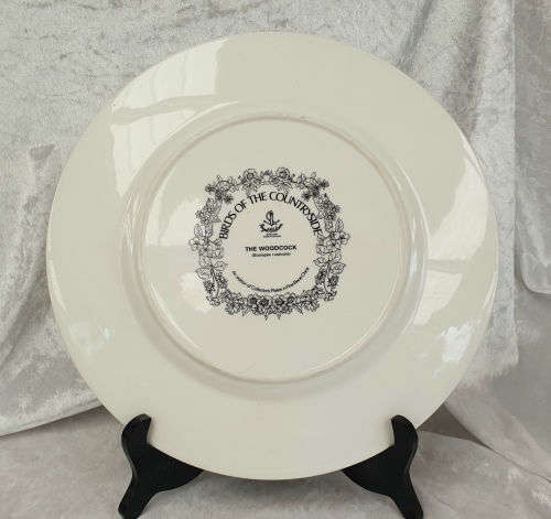 Collectable Royal Chelsea Bone China Birds of the Countryside Decorative Plate "THE WOODCOCK"  276mm