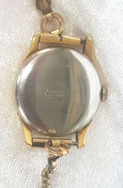 Vintage Roamer Trench wristwatch 17 Jewels Swiss Made - Not working -short hand missing -lens loose