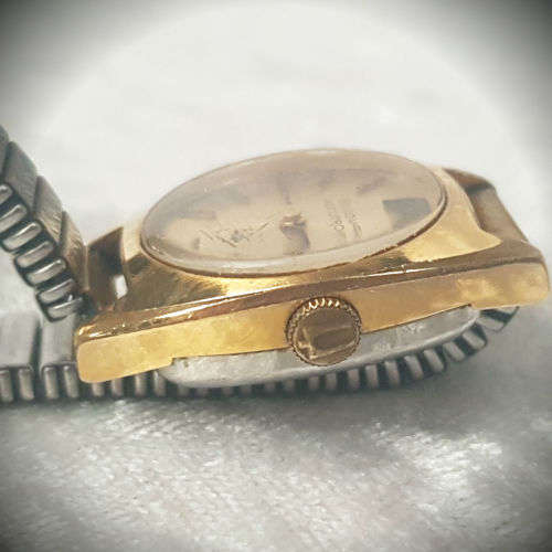 Vintage Bulova Accutron Ladies wrist watch --not working -21x30mm-Not origanal strap