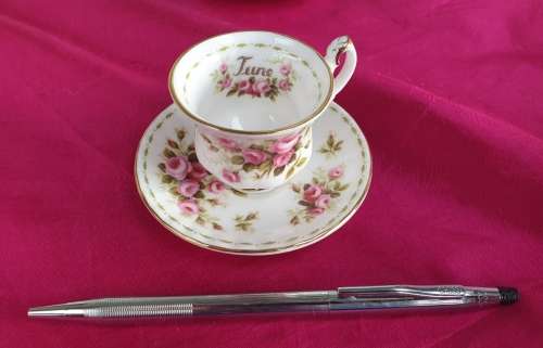 1970 Royal Albert MINI Duo - Flower of the month series - JUNE- ROSES