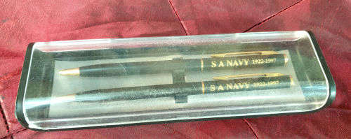 S.A Navy 1922-1997 Pen and Pencil Gift Set-Ink OK