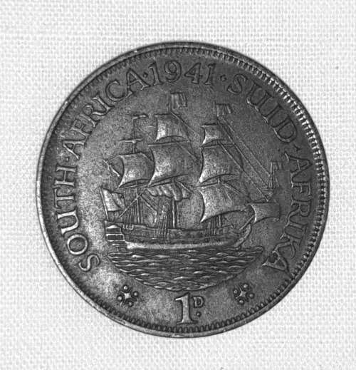 1941 1d ( One Penny) South Africa -- George VI