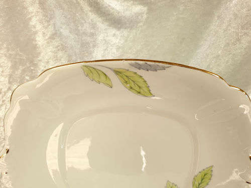 Vintage Bell China Cake Plate 253x233mm- England (gold rim faded)
