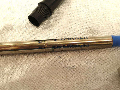 3 Vintage Parkers  Fountain Pen , Rollerball and Cartridge Pencil in Parker Case -England.