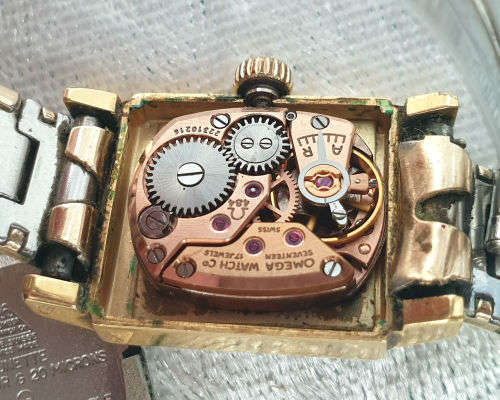 Vintage Ladies OMEGA Lunette Manual wind watch 17 Jewels - running- Seiko Strap 11x11mm Face