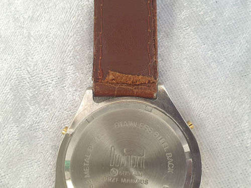 Vintage Dumont 685 AM PRZT MANAUS Chronograph/Timer mens Quartz watch -working-need a strap