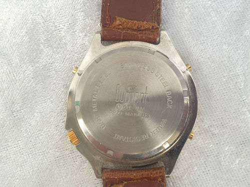 Vintage Dumont 685 AM PRZT MANAUS Chronograph/Timer mens Quartz watch -working-need a strap