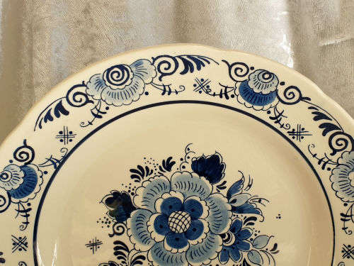 Vintage Royal Goedewaagen Delfts Blauw Plate -Hangeschilderd Holland 252mm