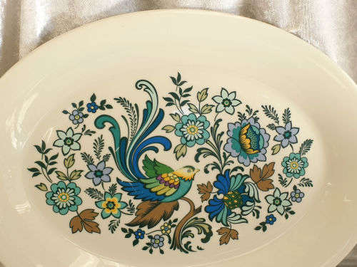Vintage Royal Doulton EVERGLADES Oval Plate 333x255mm see all images few marks on the image