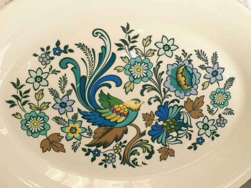 Vintage Royal Doulton EVERGLADES Oval Plate 333x255mm see all images few marks on the image