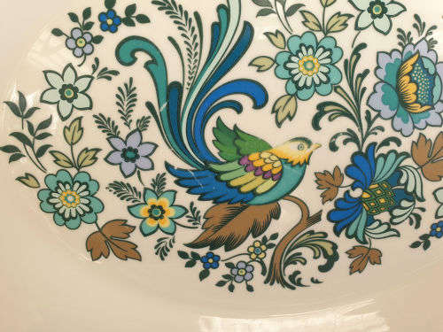 Vintage Royal Doulton EVERGLADES Oval Plate 333x255mm see all images few marks on the image