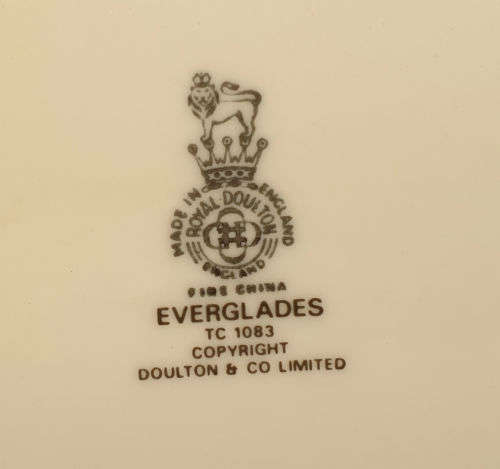 Vintage Royal Doulton EVERGLADES Oval Plate 333x255mm see all images few marks on the image