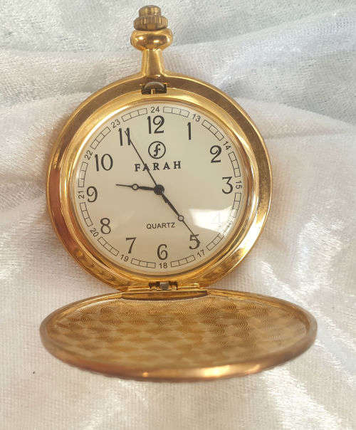Vintage style Quartz Pocket watch from the Hachette pocket watch collection -Working