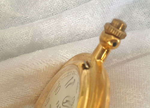 Farah quartz pocket watch (Working) the chain ring missing (48mm) Myota Japan movement