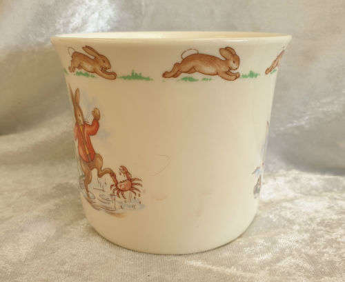 1984 Royal Doulton BUNNYKINS Cup English Bone China Tableware 77x110x90mm Golden Jubilee Celebration