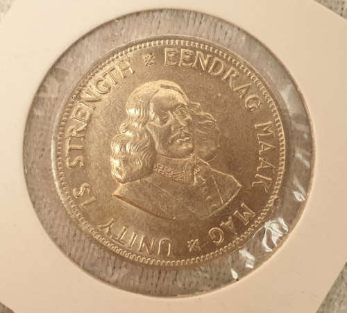 1964 RSA  Silver 20 cent uncirculated in sleeve-Silver (.500)  11.3 g   28.7 mm