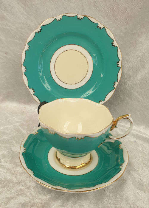 Vintage Royal Albert Trio (Cup has small chip on base) Gold trim show some ware