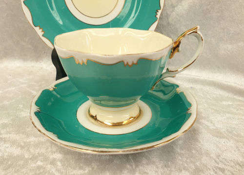 Vintage Royal Albert Trio (Cup has small chip on base) Gold trim show some ware