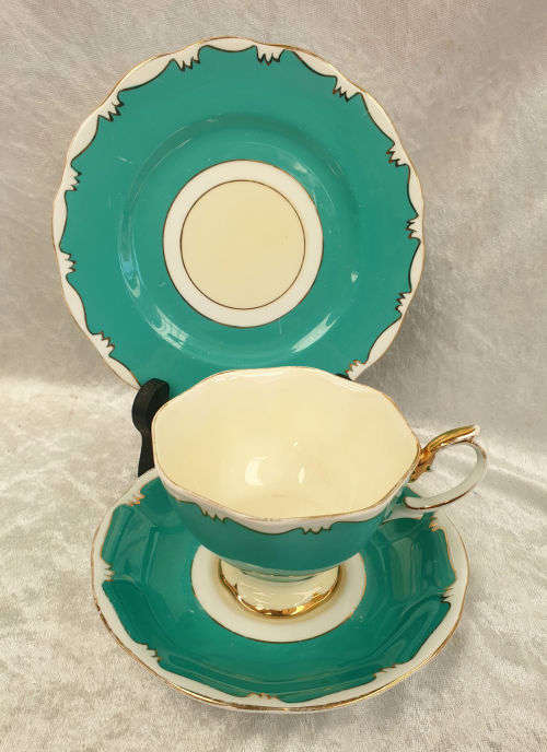 Vintage Royal Albert Trio (Cup has small chip on base) Gold trim show some ware