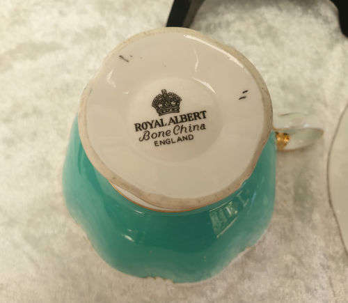 Vintage Royal Albert Trio (Cup has small chip on base) Gold trim show some ware