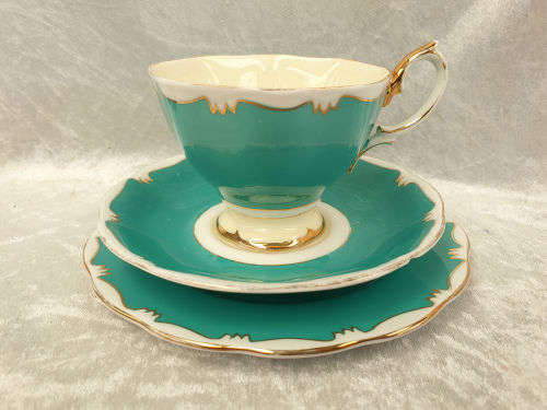 Vintage Royal Albert Trio (Cup has small chip on base) Gold trim show some ware