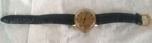 Vintage ORIS 17 Colombo Style Mens Wrist Watch with leather strap - working fine ..Hand winding