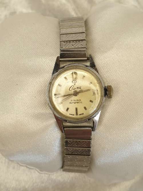 Pre-owned Vintage CREATION 17 Rubis Automatic Swiss Made Ladies Watch- Working