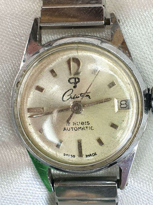 Pre-owned Vintage CREATION 17 Rubis Automatic Swiss Made Ladies Watch- Working