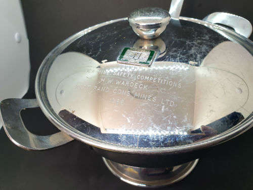 Vintage 1966 Transvaal and O.V.S Chamber of Mines Prevention of accidents Committee Tureen Trophy