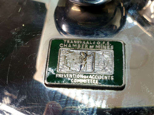 Vintage 1966 Transvaal and O.V.S Chamber of Mines Prevention of accidents Committee Tureen Trophy