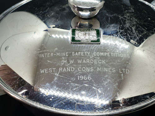 Vintage 1966 Transvaal and O.V.S Chamber of Mines Prevention of accidents Committee Tureen Trophy