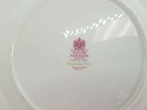 Vintage 1966- Paragon Victoriana Rose - Small Plate 205mm-  fine bone china-never been used