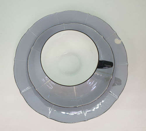 Vintage Oremont bavaria  P.P AA  Trio made in Germany (show some ware plate is chipped )