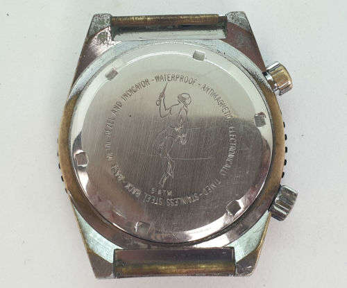 Rare Vintage Swiss Made MuLma watch 21 jewels 5ATM electronically Timed -Working -no strap