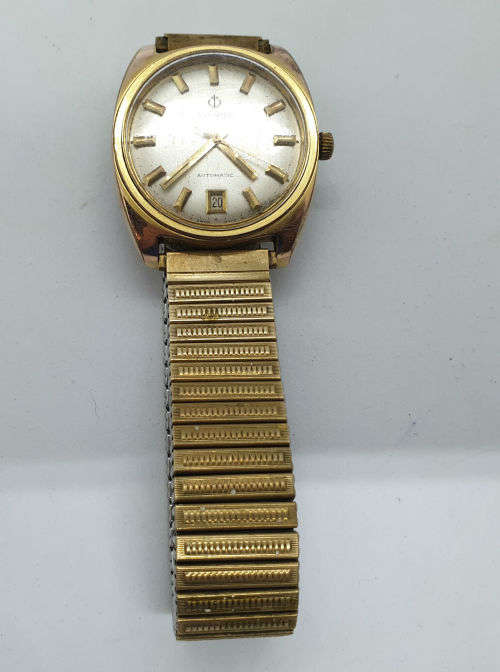 Vintage Pre -owned 1960's Gandino Automatic Watch Swiss Made working and holding time -engraved