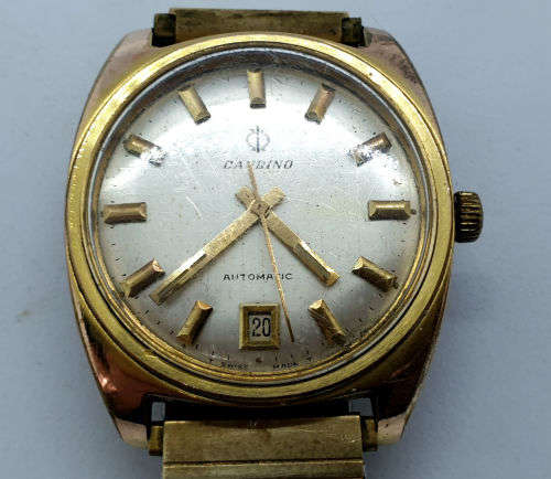 Vintage Pre -owned 1960's Gandino Automatic Watch Swiss Made working and holding time -engraved