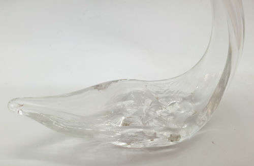 Glass Swan 177x165x65  (could be used as a candy or Jewelry holder)