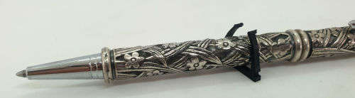 Vintage (Non-magnetic) Metal Ballpoint Pen (No Name) with a Cross Refill -  Black ink still Ok