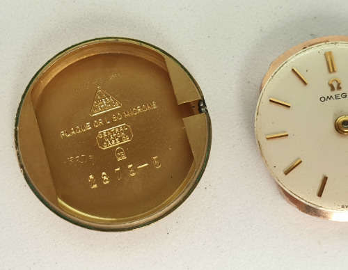 Vintage Ladies OMEGA Gold Plated Watch -2873 movement - working - mechanical -17 Jewels