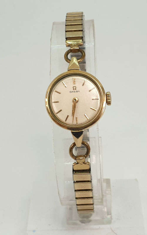 Vintage Ladies OMEGA Gold Plated Watch -2873 movement - working - mechanical -17 Jewels