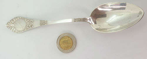 Rare Antique German Hallmarked C.Grebenau SILVER(.800) Spoon name Anelise Engraved on it. 47 g