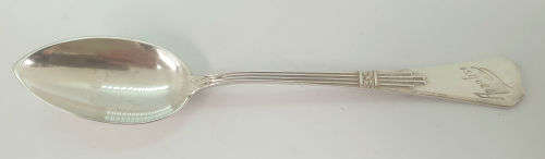 Rare Antique German Hallmarked  SILVER(.800) Spoon name Anelise Engraved on it. 25 g