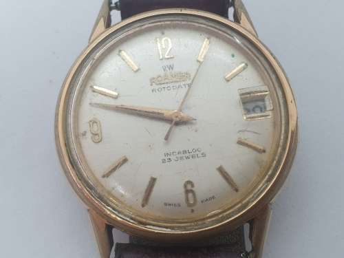 Vintage Roamer Rotodate incabloc BREVETTE 23 Jewels Automatic watch - No Crown -not working