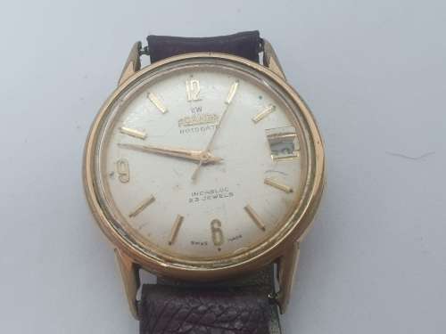 Vintage Roamer Rotodate incabloc BREVETTE 23 Jewels Automatic watch - No Crown -not working