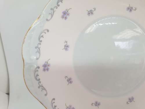 Vintage Queen Anne F 76 E Cake Plate By Ridgeway Potteries England 258x240mm