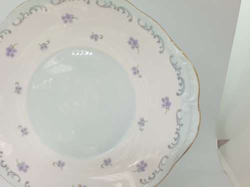 Vintage Queen Anne F 76 E Cake Plate By Ridgeway Potteries England 258x240mm