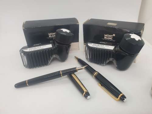 Montblanc Meisterstuck Fountain Pen, 14k Nib, 4810, 585, +Montblanc Ball pen + 2 Bottles of INK + 2