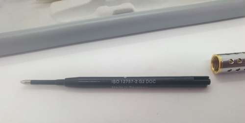 Vintage No Name Chrome and Gold Tone  Pen and Pencil Gift set in Case FNB BRANDED