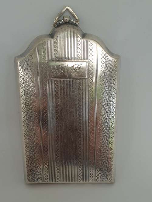 Rare Antique silver plated coin or change purse with Mirror- 2 old coins included